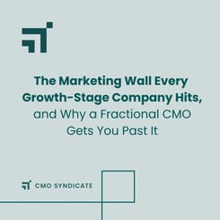 Fractional CMO services for growth-stage companies